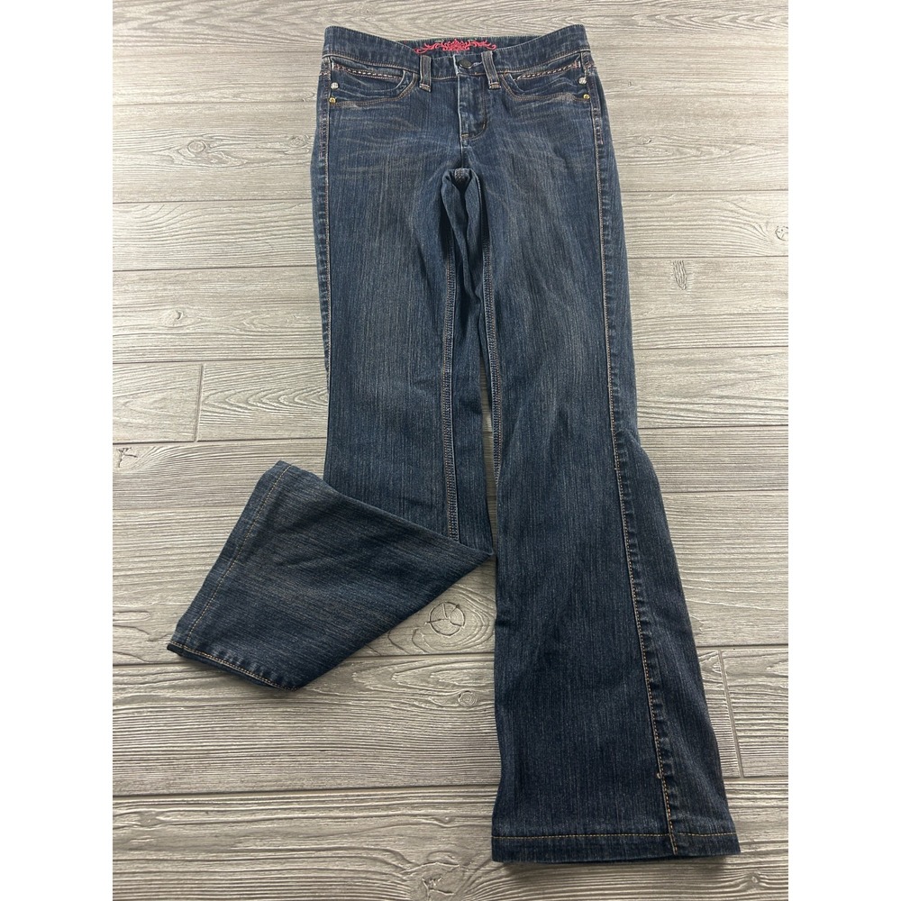 Brappers Jeans Womens Small Famous Blue Bootcut Actual Denim Dark Wash Pants Y2K